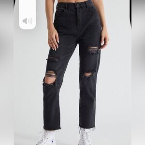 PacSun Black High Waisted Straight Leg Jeans size 27